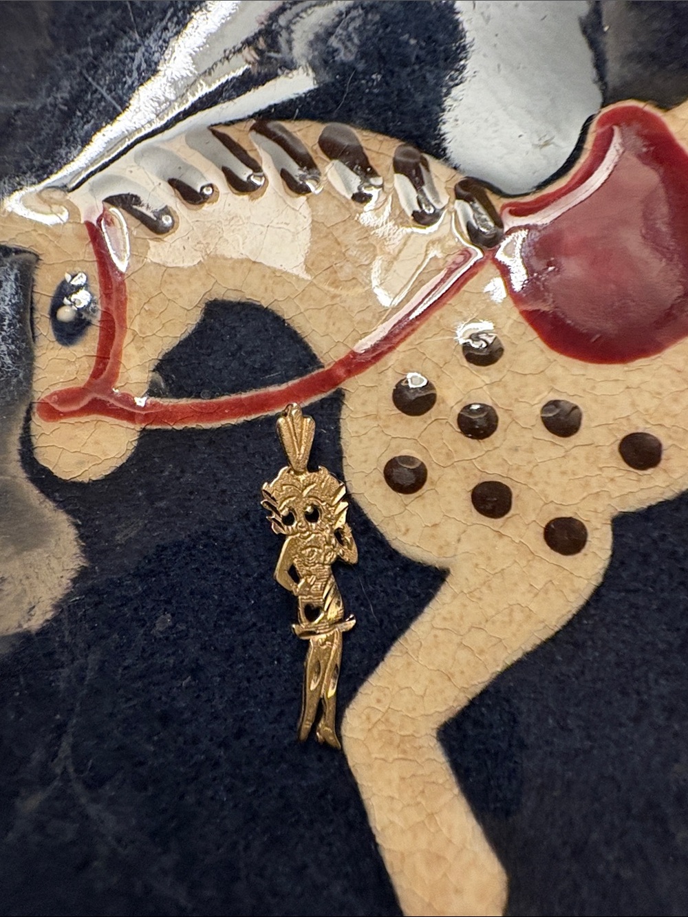 14k gold Betty Boop Pendant